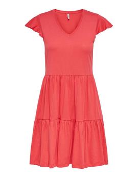 Vestido Only May Life coral