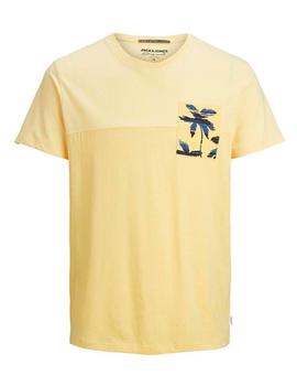 Camiseta Jack-Jones Hazy amarilla