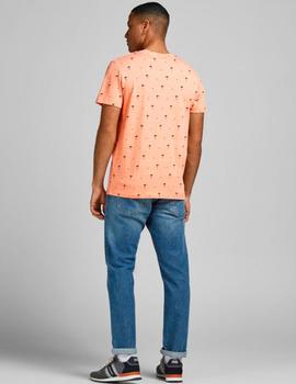 Camiseta Jack-Jones Poolside naranja