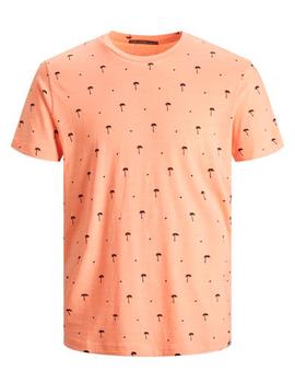 Camiseta Jack-Jones Poolside naranja