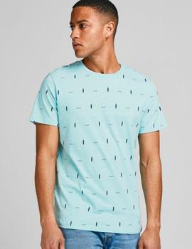 Camiseta Jack-Jones Poolside turquesa