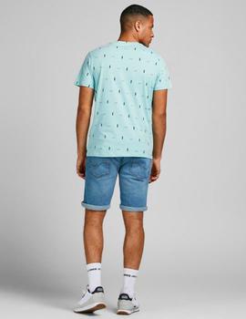 Camiseta Jack-Jones Poolside turquesa