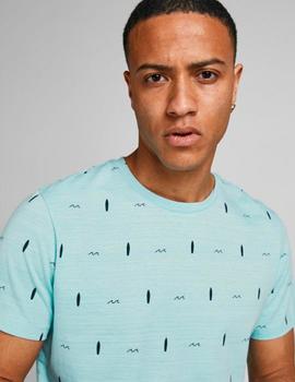 Camiseta Jack-Jones Poolside turquesa