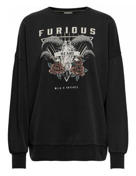 Sudadera Only Lucinda negra