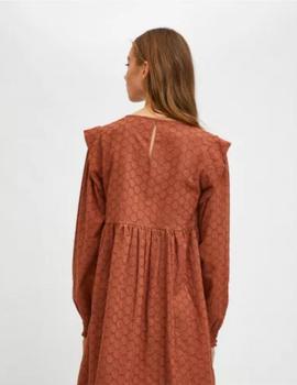 Vestido Compañia Troquelado marron