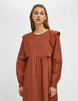 Vestido Compañia Troquelado marron