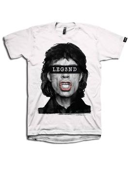 Camiseta Leg3nd Jagger blanca
