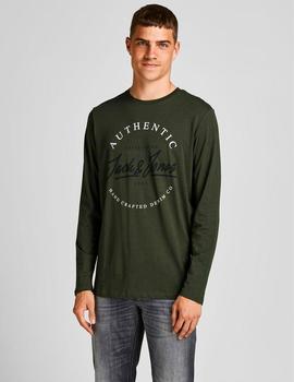 Camiseta Jack-Jones Herro ml verde