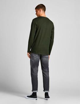 Camiseta Jack-Jones Herro ml verde