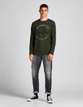 Camiseta Jack-Jones Herro ml verde