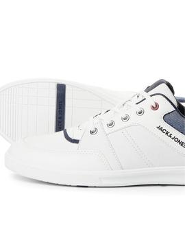 Zapatillas Jack-Jones Newington loneta blanca