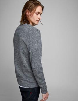 Jersey Jack-Jones Basic Pico mezclilla gris