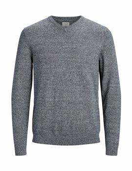 Jersey Jack-Jones Basic Pico mezclilla gris