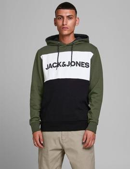 Sudadera Jack Jones Logo verde