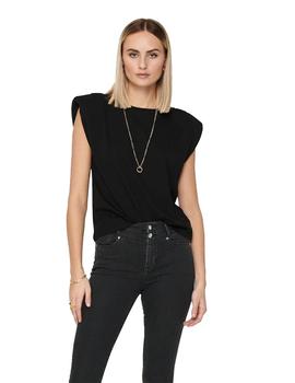Camiseta only jen hombreras negra