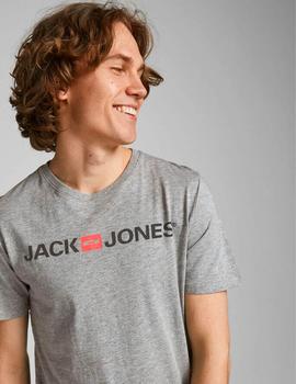 Camiseta Jack&Jones Corp Logo gris