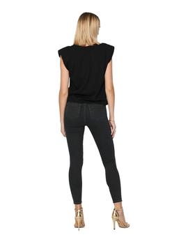 Camiseta only jen hombreras negra