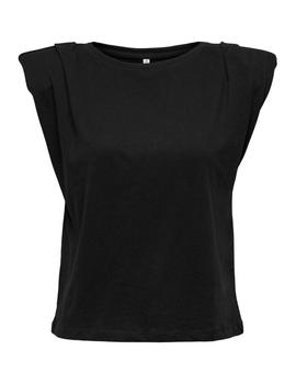 Camiseta only jen hombreras negra