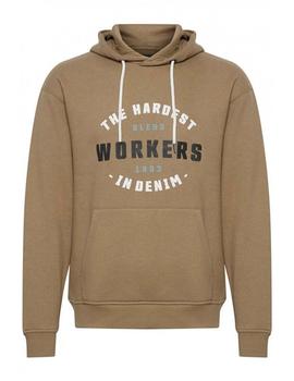 Sudadera Blend Workers camel