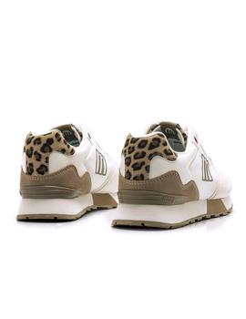 Zapas Mustang blancas leopardo