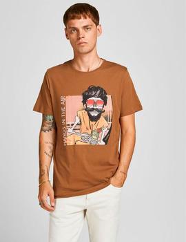 Camiseta Jack-Jones Wish camel