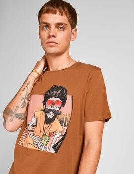 Camiseta Jack-Jones Wish camel