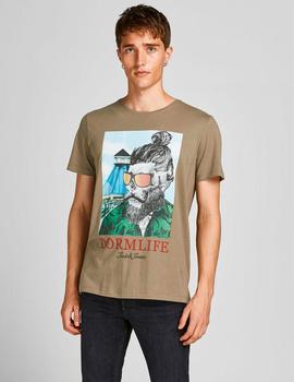 Camiseta Jack-Jones Wish militar