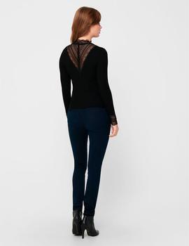 Top Only Tilde puntilla negro