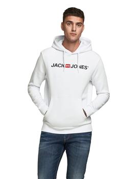 Sudadera Jack&Jones Corp Old Logo blanca