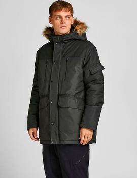 Parka Jack-Jones Globe negra