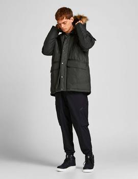 Parka Jack-Jones Globe negra