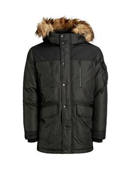 Parka Jack-Jones Globe negra