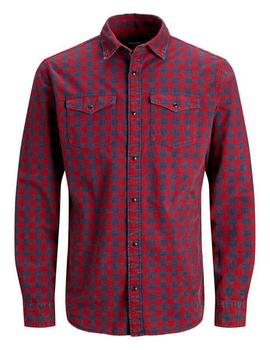 Camisa Jack-Jones Bludavid granate