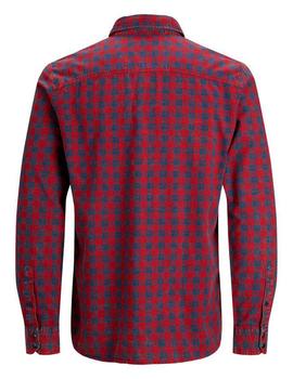 Camisa Jack-Jones Bludavid granate