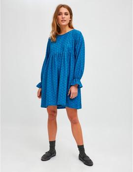 Vestido Compañia Troquelado azul