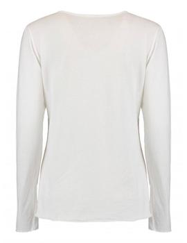 Camiseta Hailys Flor brillos blanca