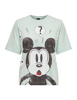 Camiseta Only Mickey verde
