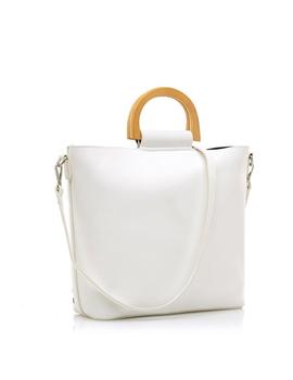 Bolso Mustang Calado blanco