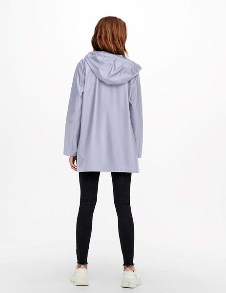 Chubasquero Only Ellen Impermeable Gris para Mujer