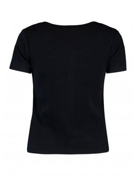 Camiseta Hailys Botones negra