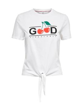 Camiseta Only Frucci blanca