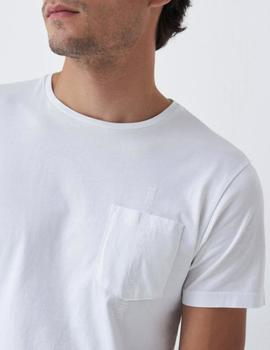 Camiseta Salsa bolsillo blanca