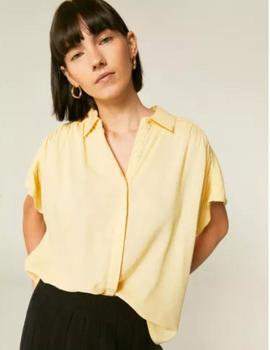 Camisa Compañia Fruncida amarilla
