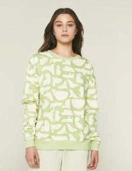 Sudadera Compañia Animales Verde
