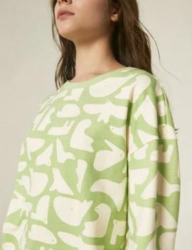 Sudadera Compañia Animales Verde