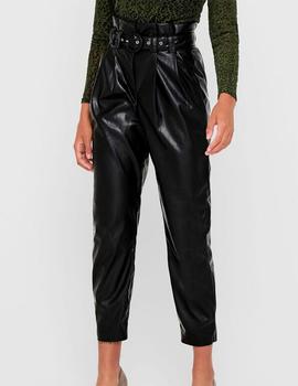 Pantalón only dana polipiel negro
