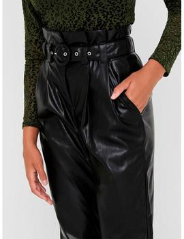 Pantalón only dana polipiel negro