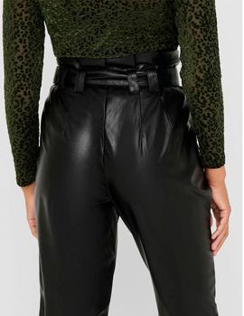 Pantalón only dana polipiel negro